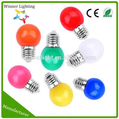 Led Colored Light Bulbs Led Bright Pink Green Red Blue Lamp E27 Small Decorative Lights