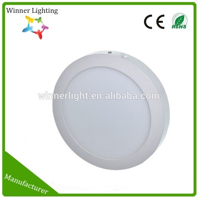 6W 12W 18W 24W led light panel 3000k 6000k Round AC85-265V Surface Mounted Ceiling Led Lighting